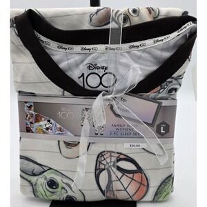 Disney 100yr Character Mash up 2 piece Set Family Sleep Women's Size Large #0240
